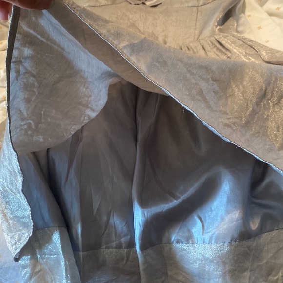 XXI Dress Silver Shimmer Mini Dress Size Medium - Picture 8 of 12